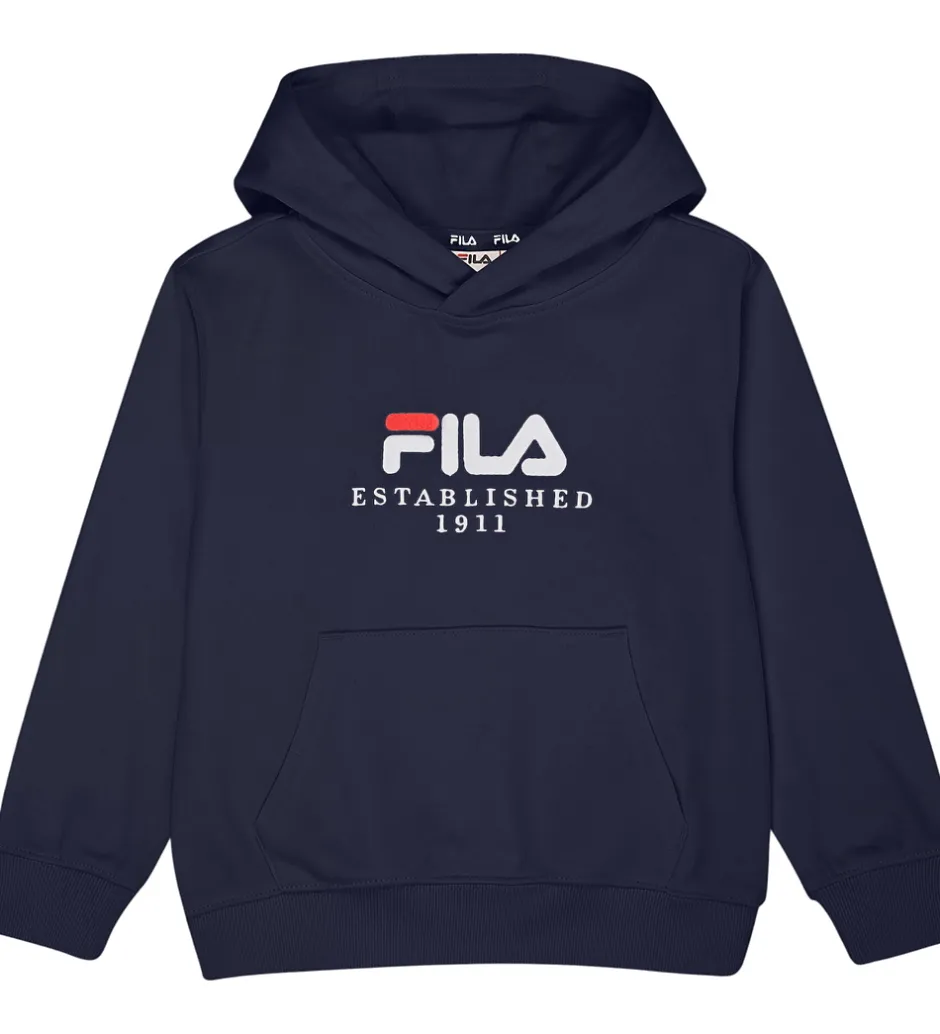 Hættetrøjer*Fila Hættetrøje - Benna - Black Iris m. Logo