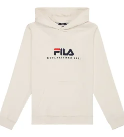 Børn Fila Hættetrøje - Carisio - Egret m. Logo