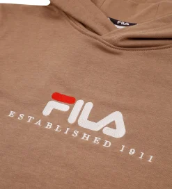 Hættetrøjer*Fila Hættetrøje - Carisio - Taupe Gray m. Logo