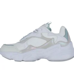 Børnesko Og Babysko*Fila Sko - Collene Logo - Hvid/Silver/Blue Haze