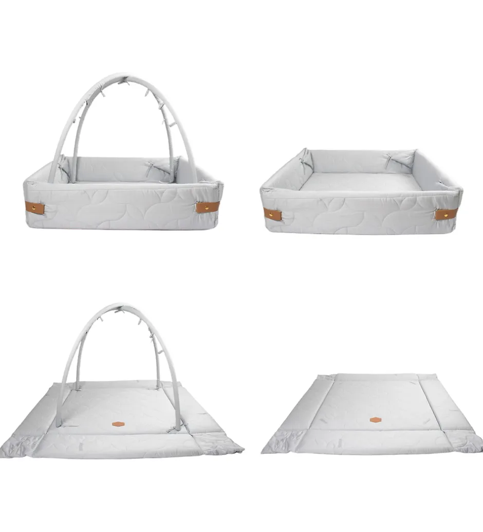 Babylegetøj|Aktivitetsstativer*Filibabba Aktivitetsnest - Soft Quilt - Pearl Blue