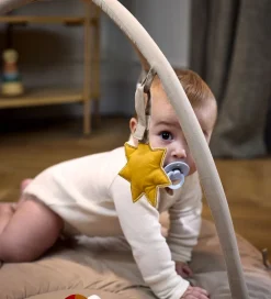 Babylegetøj|Aktivitetsstativer*Filibabba Aktivitetstæppe m. 3 Aktivitetslegetøj - Beige