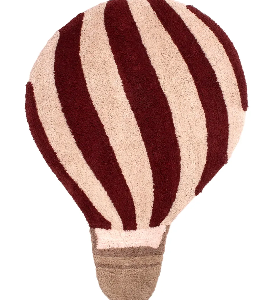 Børn Filibabba Gulvtæppe - Luftballon - 71x100 cm - Deeply Red