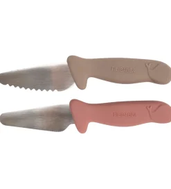 Børnebestik*Filibabba Knivsæt Til Børn - 2-pak - Warm Grey/Rose