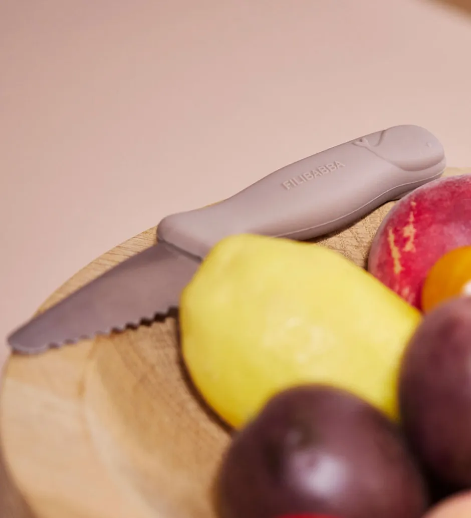 Børnebestik*Filibabba Knivsæt Til Børn - 2-pak - Warm Grey/Rose