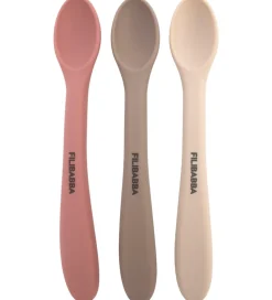 Børn Filibabba Skeer - 3-pak - Silikone - Rose Mix