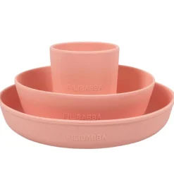 Skåle*Filibabba Spisesæt - Silikone - 3 dele - Peach