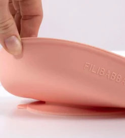 Skåle*Filibabba Spisesæt - Silikone - 3 dele - Peach