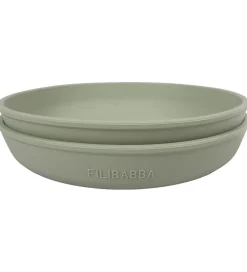 Tallerkener*Filibabba Tallerkener - Silikone - 2-Pak - Green