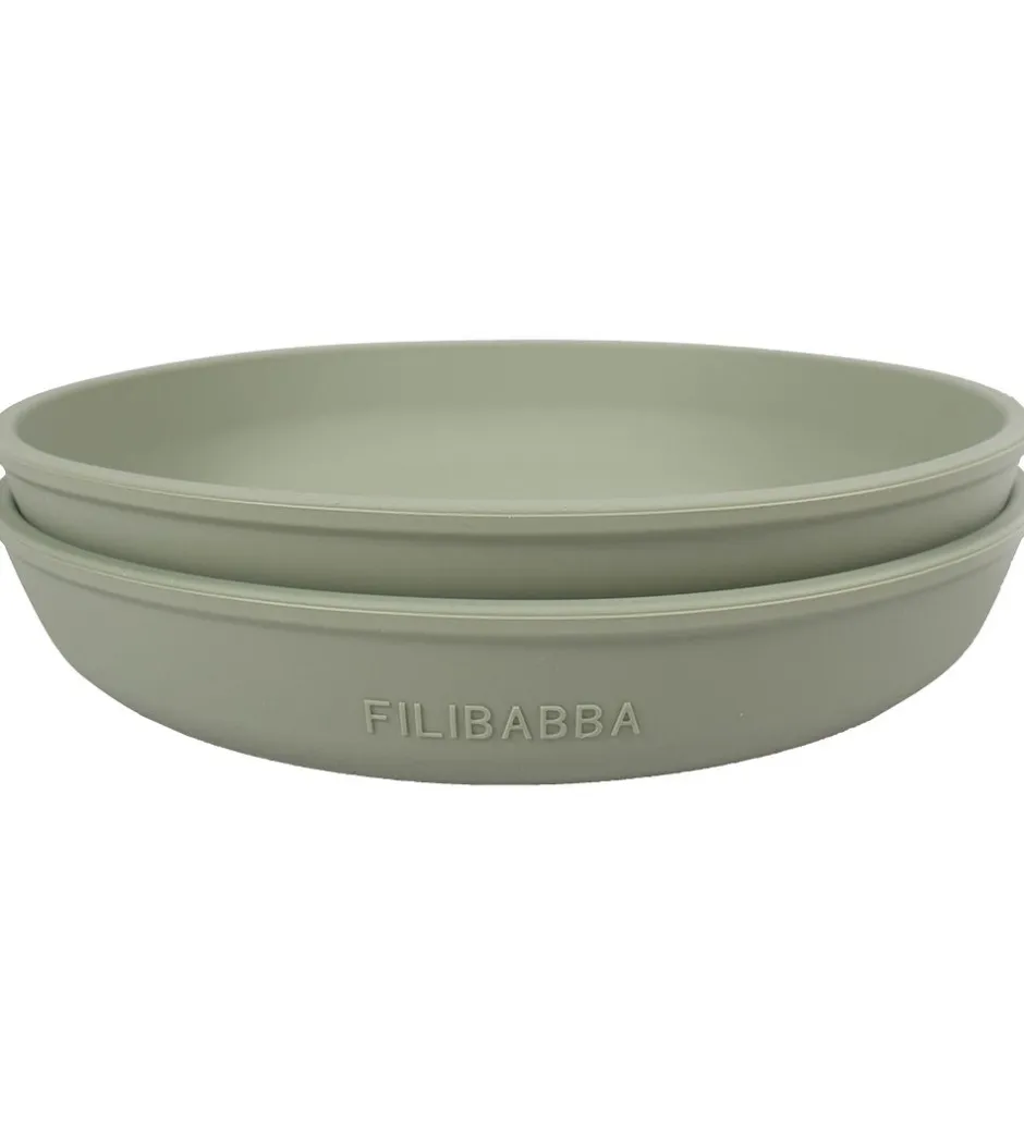 Tallerkener*Filibabba Tallerkener - Silikone - 2-Pak - Green
