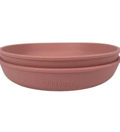 Tallerkener*Filibabba Tallerkener - Silikone - 2-Pak - Rose