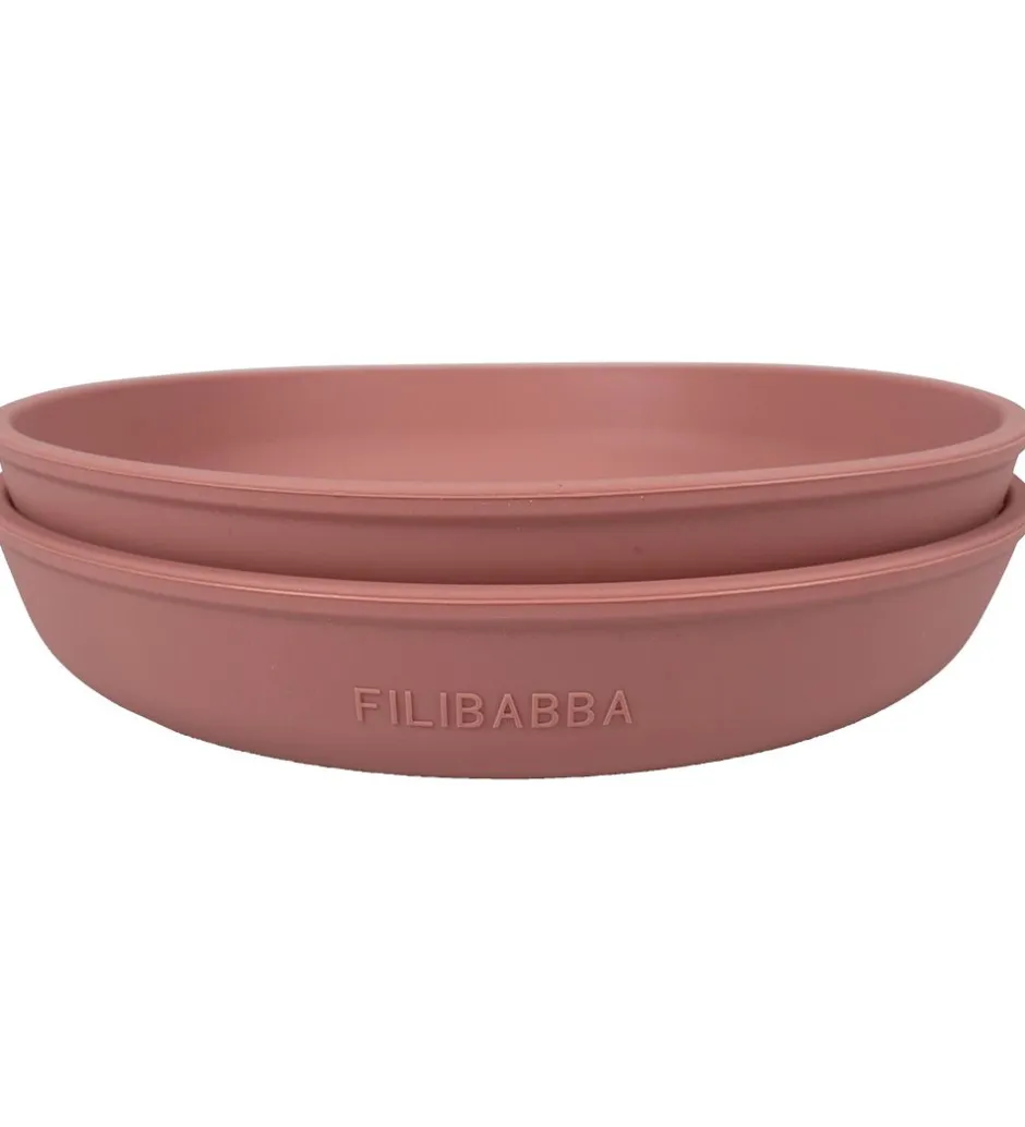 Tallerkener*Filibabba Tallerkener - Silikone - 2-Pak - Rose