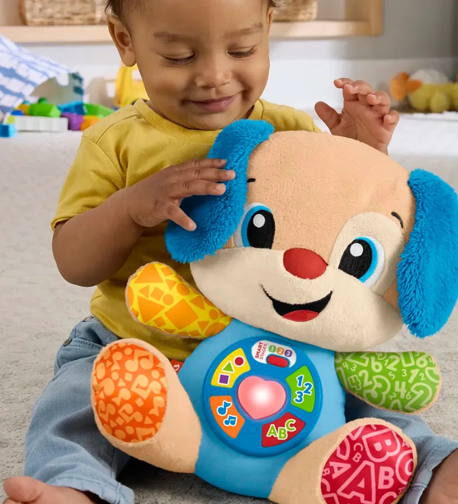 Aktivitetslegetøj*Fisher-Price Bamse m. Lyd - 28 cm - Laugh & Learn Smart Stages P