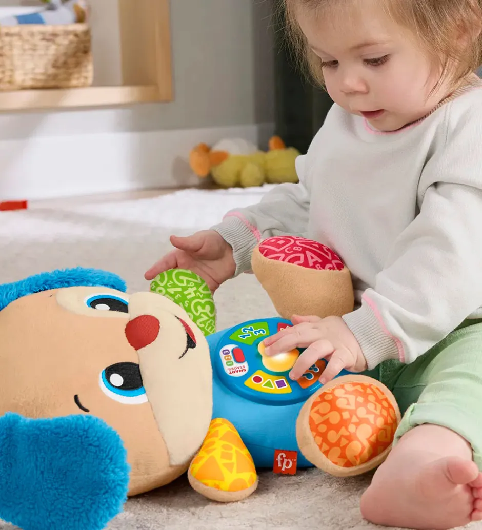 Aktivitetslegetøj*Fisher-Price Bamse m. Lyd - 28 cm - Laugh & Learn Smart Stages P