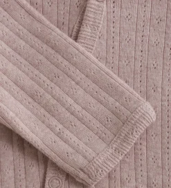 Børn Fixoni Heldragt - Violet Ice Melange m. Hulmønster