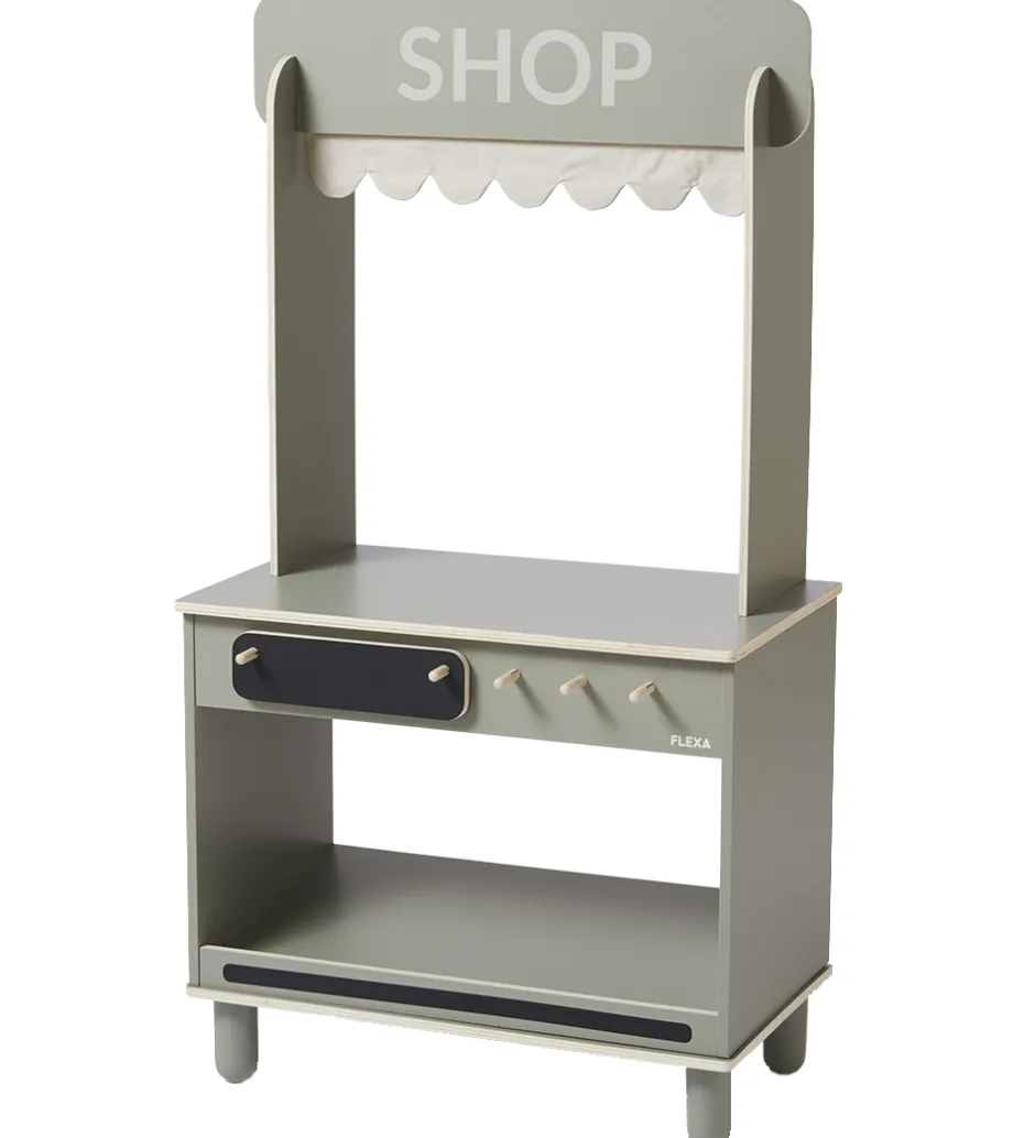 Trælegetøj|Legekøkken Og Legemøbel*Flexa Butik og Café - Træ - Play - Natural Green