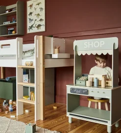 Trælegetøj|Legekøkken Og Legemøbel*Flexa Butik og Café - Træ - Play - Natural Green