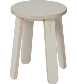 Flexa Taburet Til Tegnebord - Play - 31x32 cm - Warm Grey/Birch