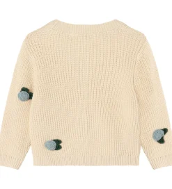 Striktrøjer*Fliink Cardigan - Strik - Cool Flower - Sandshell