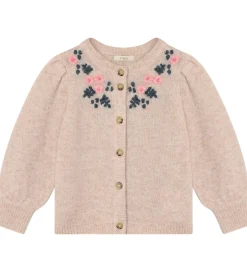 Børn Fliink Cardigan - Strik - Uld/Nylon - Star - Peach Whip