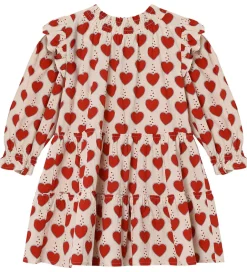 Kjoler*Fliink Kjole - Winter Heart - Sandshell AOP