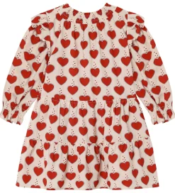 Kjoler*Fliink Kjole - Winter Heart - Sandshell AOP