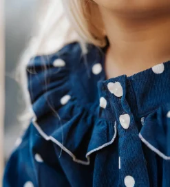 Børn Fliink Skjorte - Fløjl - Dolly - Insignia Blue AOP