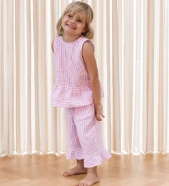Toppe*Fliink Top - Ciao - Cloud Dancer/Pink Stripe