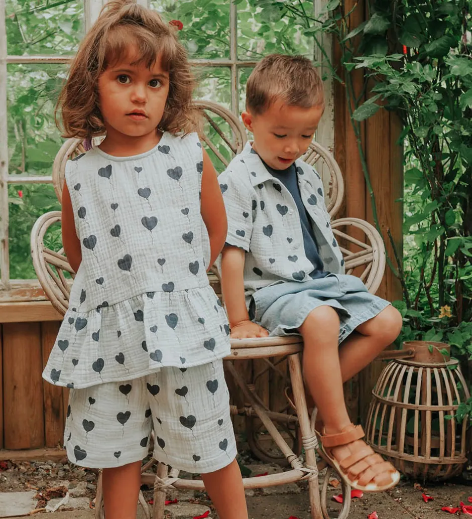 Toppe*Fliink Top - Love - Dream Blue