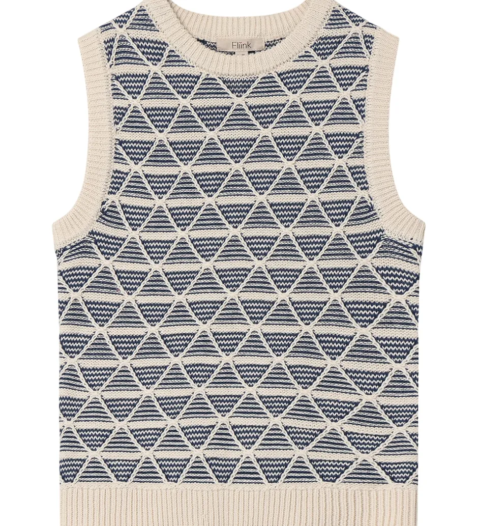 Veste*Fliink Vest - Strik - Sune - Sandshell