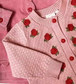 Striktrøjer*Flöss Cardigan - Strik - Aya - Warm Pink