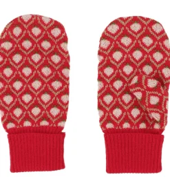 Børn Flöss Luffer - Uld - Zuri - Strik - Red Berry