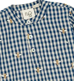 Skjorter*Flöss Skjorte - Olivian - Bee blue check