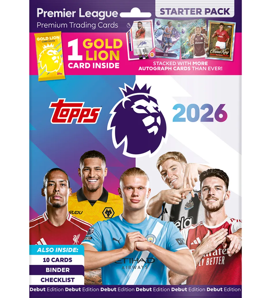 Samlekort*Fodboldkort - Topps Premier League Starter Pack