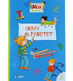 Læringsbøger*Forlaget Bolden Opgavebog - Skoleklar: Skriv Alfabet - Dansk