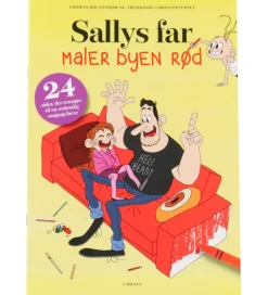 Malebog|Kreativ Leg*Forlaget Carlsen Malebog - Sallys Far Maler Byen Rød