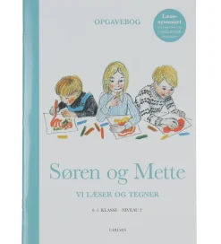 Læringsbøger*Forlaget Carlsen Opgavebog - Søren og Mette Vi Læser og Tegner -