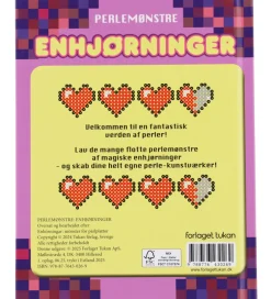Bøger*Forlaget Tukan Bog - Perlemønstre - Enhjørninger - DA