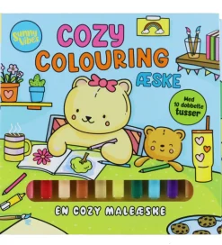 Bøger*Forlaget Tukan Malebog - Cozy Colouring - Sunny Vibes - DA