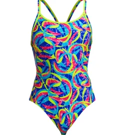 Svømmetøj*Funkita Badedragt - Diamond Back - UV50+ - Choppy Waters