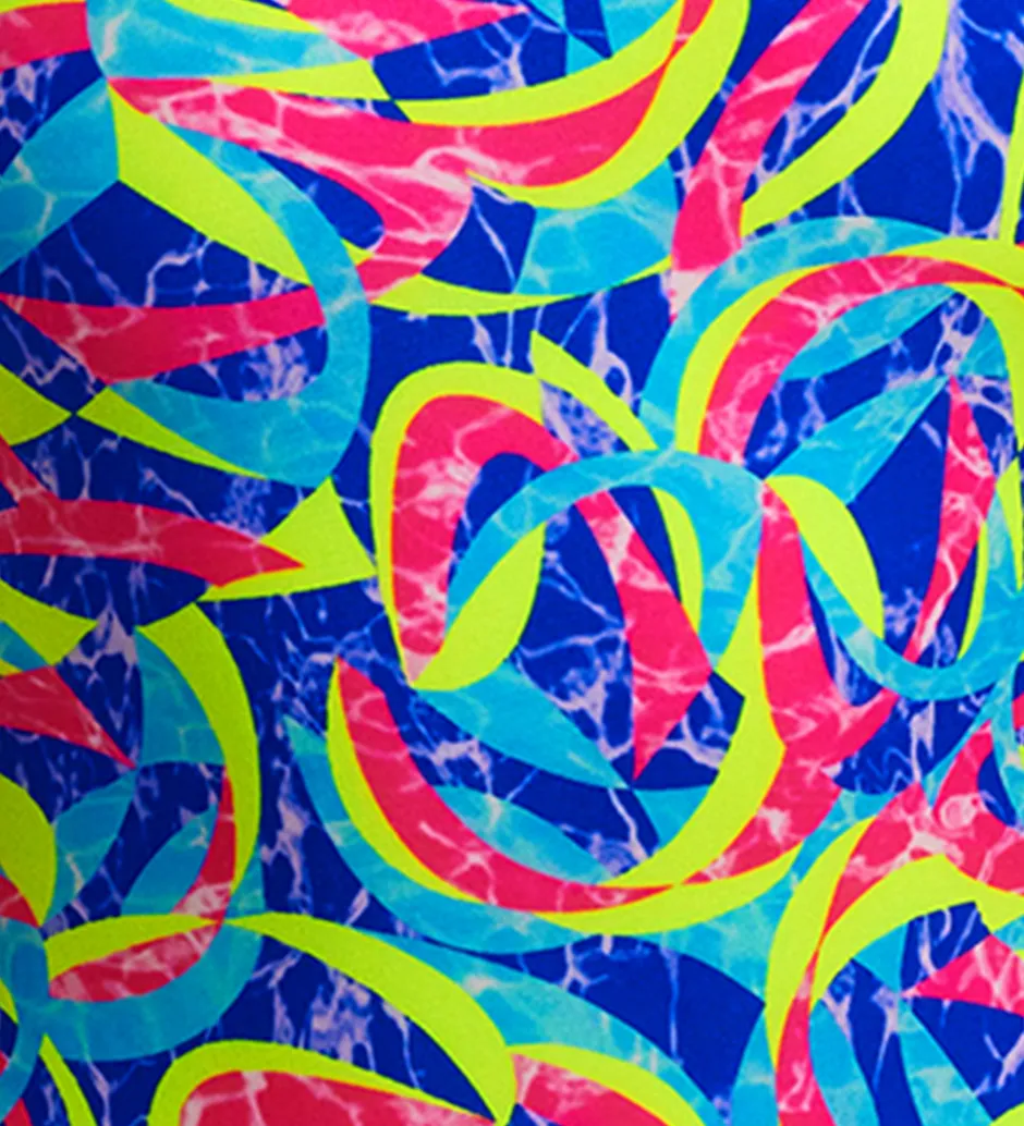 Svømmetøj*Funkita Badedragt - Diamond Back - UV50+ - Choppy Waters