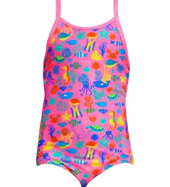 Svømmetøj|Svømning*Funkita Badedragt - Printed One - UV50+ - Fishilicious