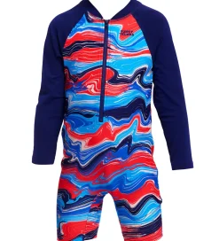 Svømmetøj|Svømning*Funkita Badeheldragt - Go Jump Suit - UV50+ - Wave Craze