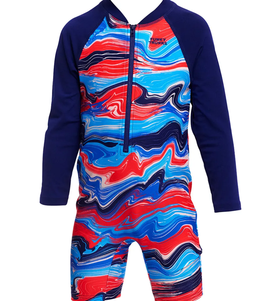 Svømmetøj|Svømning*Funkita Badeheldragt - Go Jump Suit - UV50+ - Wave Craze