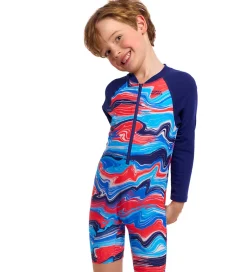 Svømmetøj|Svømning*Funkita Badeheldragt - Go Jump Suit - UV50+ - Wave Craze