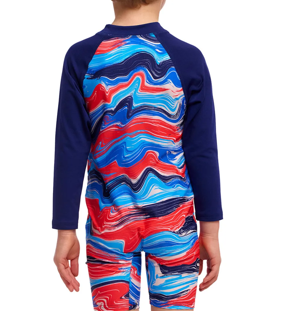 Svømmetøj|Svømning*Funkita Badeheldragt - Go Jump Suit - UV50+ - Wave Craze