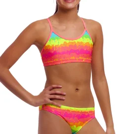 Svømmetøj|Svømning*Funkita Bikini - Racerback - UV50+ - Melting Mayhem