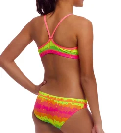 Svømmetøj|Svømning*Funkita Bikini - Racerback - UV50+ - Melting Mayhem