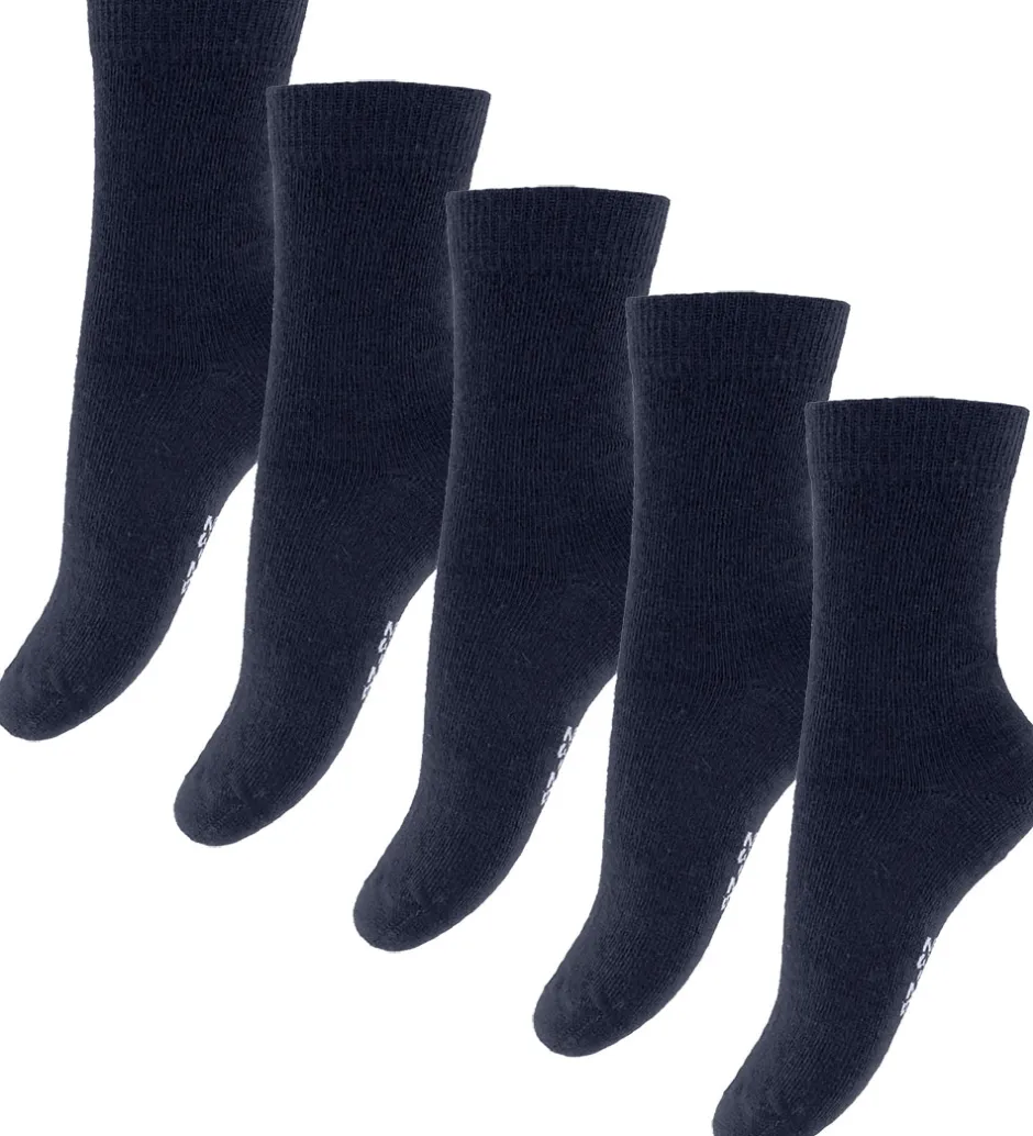 Børn Fuzzies Strømper - 5-pak - Navy