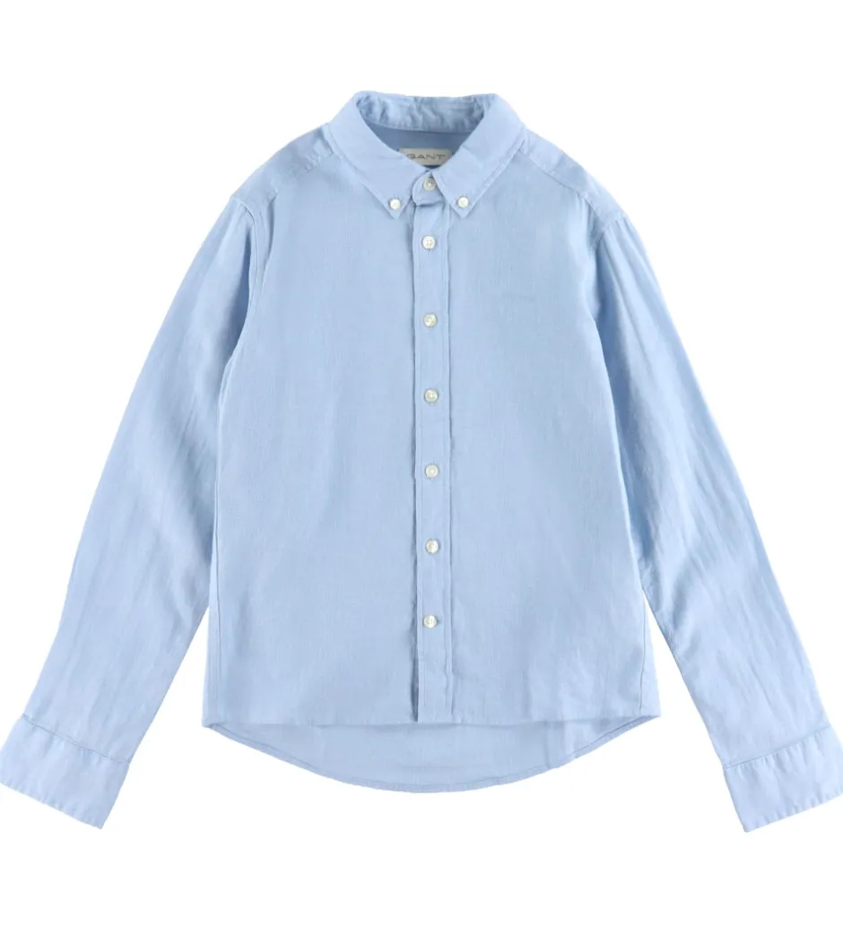 Børn GANT Skjorte - Hør/Bomuld - Fresh Blue